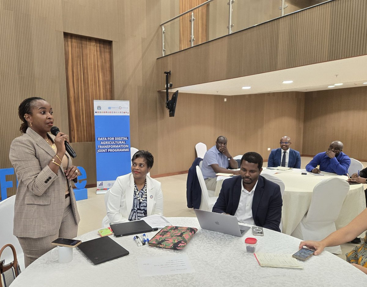 This week we met w/ <a href="/EUinTZ/">EU in Tanzania</a>, Government, farmer groups &amp; partners to discuss our Data for Digital Agricultural Transformation Joint Programme &amp; hear about their work in this space.

Together, we're building a resilient digital ecosystem for #agriculture!🌱🤝 

<a href="/JointSDGFund/">Joint SDG Fund 🇺🇳</a> #SDGs