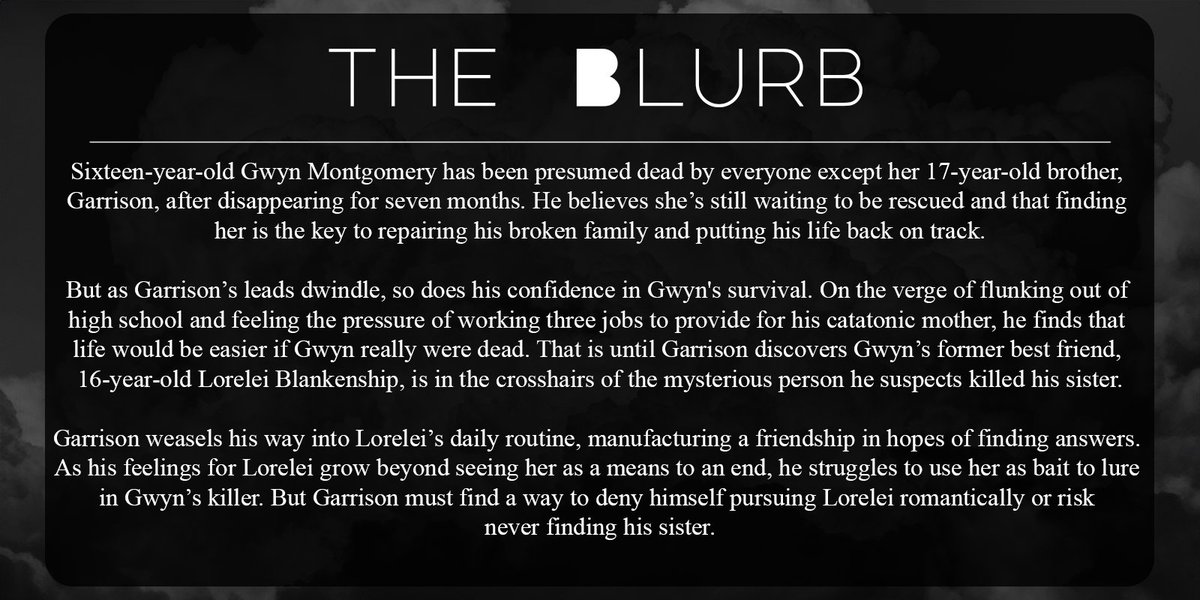 ZTFairfax's tweet photo. YOU'VE REACHED SAM x RIVERDALE
Months after his sister's disappearance, Garrison Montgomery is close to giving up hope until a fellow student walks into a killer’s crosshairs, giving Garrison a final chance to find his sister and repair his family.
#QuestPit #Q #YA #C #MY https://t.co/wB4iwUSGVH