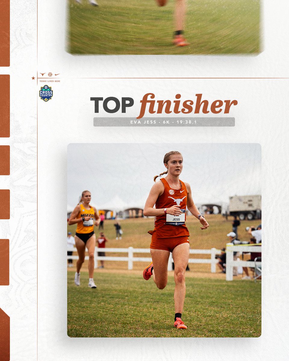 TexasTFXC's tweet photo. Eva Jess continues her impressive season finishing 12th overall with a 22-second PB 🤘‼️ https://t.co/n2EzdLJzlF