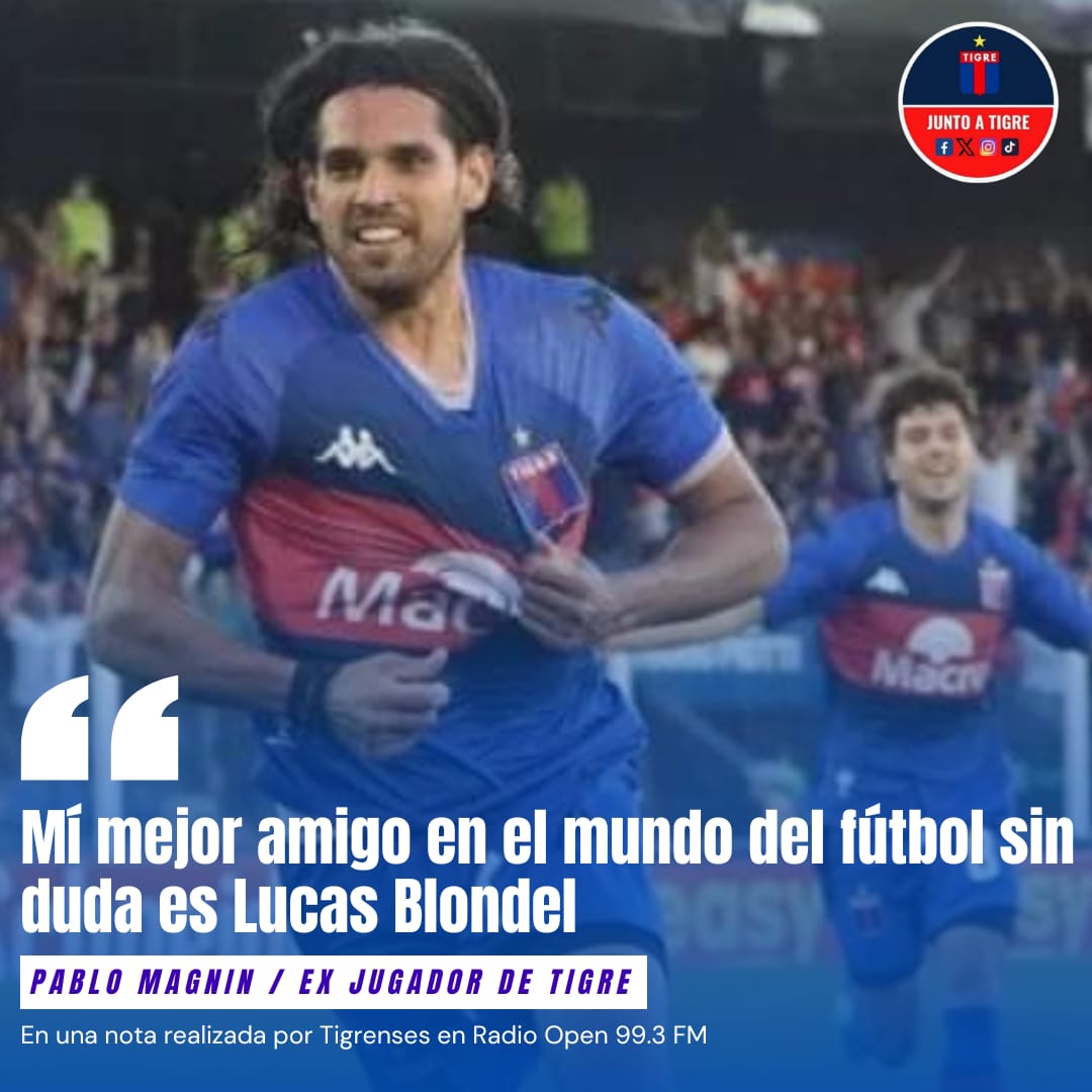JuntoaTigre's tweet photo. Declaraciones de #PabloMagnin en el programa Tigrenses, sobre su paso por el #Matador.
#ClubAtléticoTigre https://t.co/PG6gLO9plc