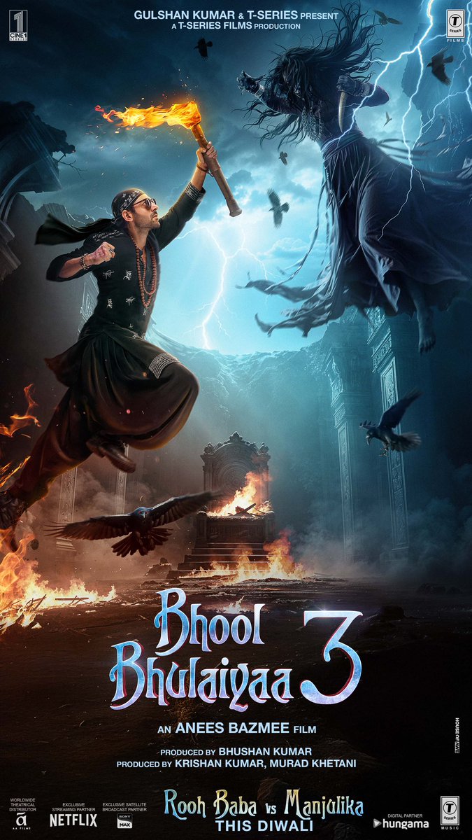SATISHB19928896's tweet photo. Rating - ⭐⭐⭐⭐💫 4.5/5

WHAT A SHOW !

#BhoolBhulaiyaa3 is Best Comedy Horror Film of the Year
Total curious Plot coated with crackling Comedy
#VidyaBalan and, Performance
#KartikAaryan#rnj#VidyaBalan#enjoye a movie happy https://t.co/lpKjiqp6XF