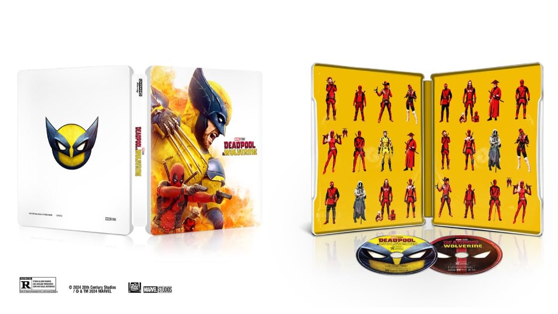 IGNDeals's tweet photo. Deadpool &amp; Wolverine 4K collector's edition Steelbook is not only back in stock at Amazon, the price dropped to $48.33 for the Wolverine-variant. https://t.co/mJf0I9YfuN https://t.co/zgo5QzoIT5