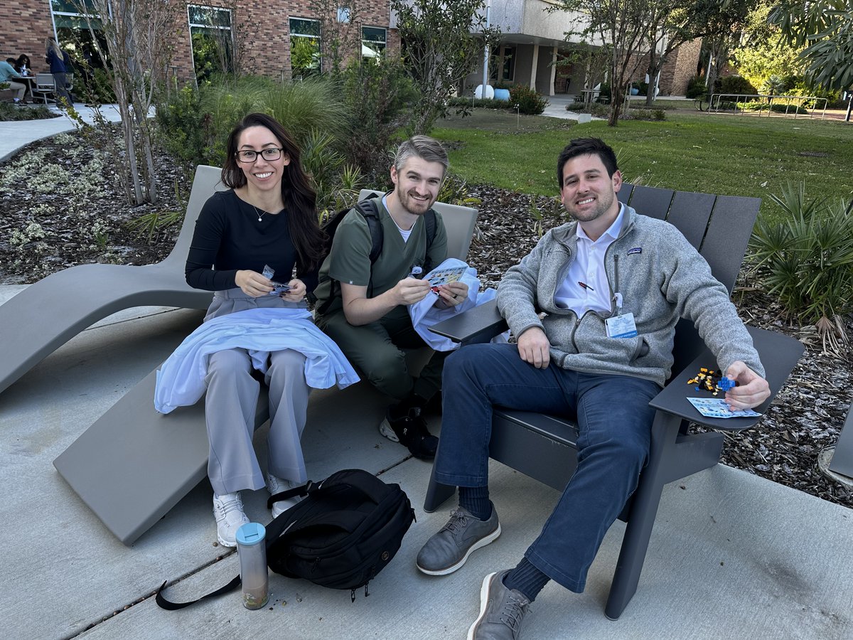 LRHGME's tweet photo. π Wellness Hour fun! Every last Friday, our transitional year residents unwind with Halloween-themed Legos π§±, enjoying the cool outdoor breeze π while catching up with friends. A perfect way to recharge and embrace the season! #WellnessHour #ResidentLife #SpookySeason https://t.co/bdKxPJMFVn