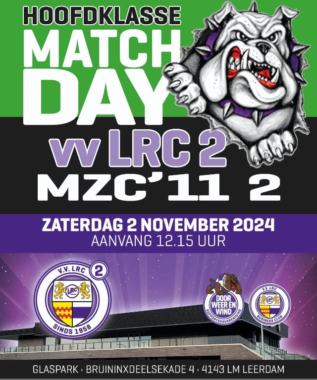 LRCLeerdam2's tweet photo. ⚡️ | Zaterdag: LRC 2 vs MZC’11 2 (reserve Hoofdklasse) op het Glaspark in Leerdam! Kick-off om 12.15 uur. Steun ons team! ⚽️ #LRC #MZC11 #Glaspark #Leerdam #Voetbal #Hoofdklasse https://t.co/nUJDUnsqLS