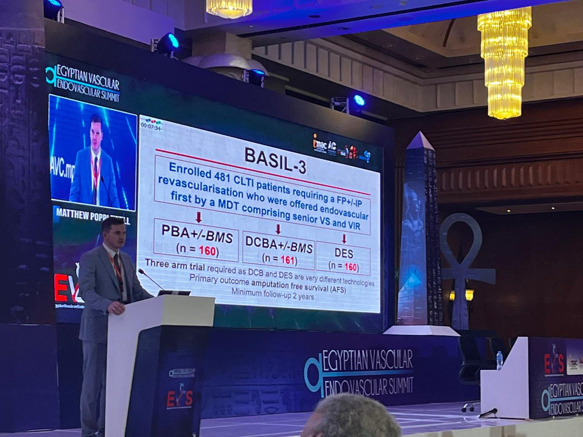 A pleasure to present our work <a href="/basil_trials/">BASIL Trials</a> in Egypt 🇪🇬 at the EVES summit