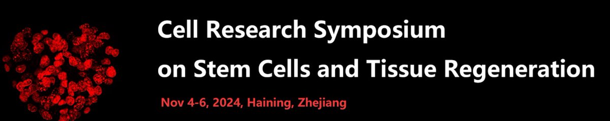 Cell Research (@cell_res) on Twitter photo 🧬Cell Research Symposium on Stem Cells and Regeneration: Nov 4-6, 2024 🧬
With just days to go, we invite you to join us from Nov 4th to 6th, in #Haining, #Zhejiang 🌏 at <a href="/ZJU_China/">Zhejiang University</a>'s Campus.
This symposium will bring together global leaders in stem cell and regenerative 🧬Cell Research Symposium on Stem Cells and Regeneration: Nov 4-6, 2024 🧬
With just days to go, we invite you to join us from Nov 4th to 6th, in #Haining, #Zhejiang 🌏 at <a href="/ZJU_China/">Zhejiang University</a>'s Campus.
This symposium will bring together global leaders in stem cell and regenerative