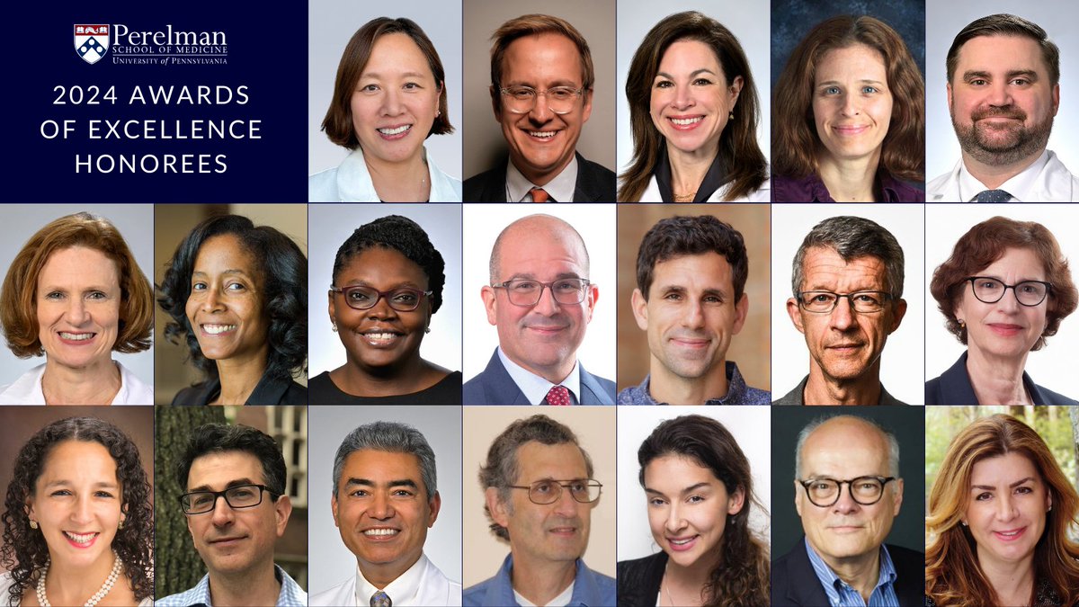 Penn Medicine CSO (@pennmedcso) on Twitter photo Congratulations to this year's <a href="/PennMedicine/">Penn Medicine</a> Awards of Excellence winners! Read the full list of awardees - recognized for their exemplary contributions to patient care, mentoring, research & teaching - here➡️ tinyurl.com/4x7y245v Check back next week as we profile each winner Congratulations to this year's <a href="/PennMedicine/">Penn Medicine</a> Awards of Excellence winners! Read the full list of awardees - recognized for their exemplary contributions to patient care, mentoring, research & teaching - here➡️ tinyurl.com/4x7y245v Check back next week as we profile each winner