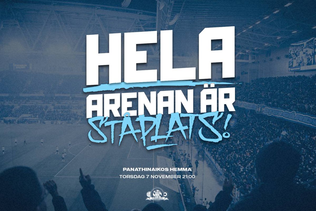 Sofialaktaren1's tweet photo. Vi har gjort det förr och nu är det dags igen. När hela arenan lever sig in i matchen och stämmer upp tillsammans är vi oslagbara. Detta har vi sett under flera Europakvällar, men nu ska vi göra det ännu bättre. 

Köp biljett, fyll arenan och hata grönvitt! https://t.co/oaFrTjuCXu