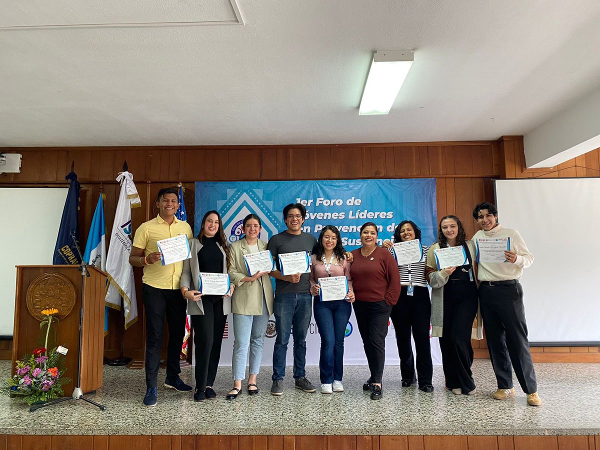 issupelsalvador's tweet photo. Nos complace destacar la participación de nuestra representante de jóvenes de ISSUP El Salvador, Grecia López, en el Foro de Líderes en Prevención del Uso de Sustancias en Guatemala 🥳🌎✨.
#ISSUP #ISSUPElSalvador #Guatemala #ForoLíderes #Prevención #Evidencia #FuturoSaludable https://t.co/89VtgIkGI0