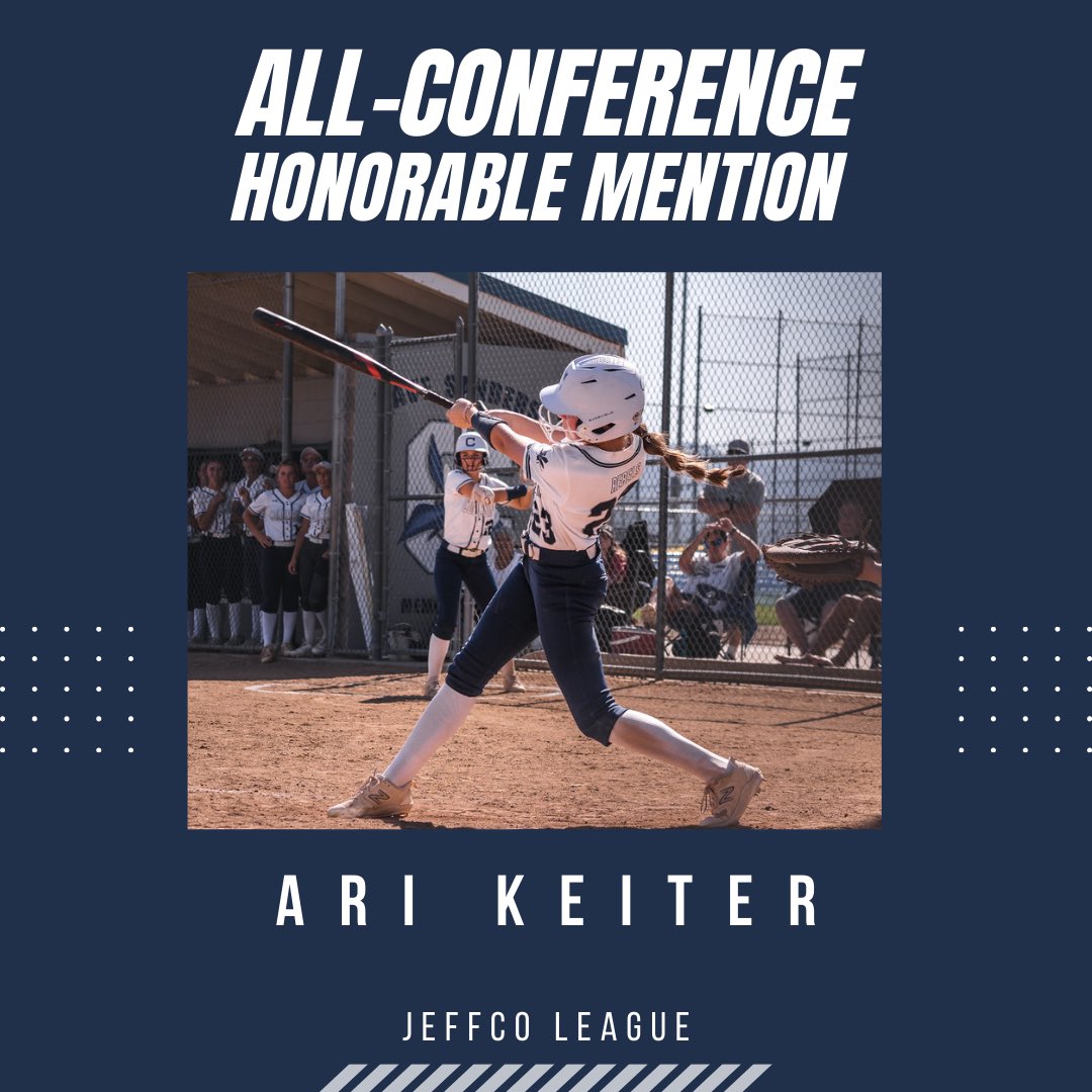 Columbine Softball (@chsrebels_sb) on Twitter photo CONGRATULATIONS to our Jeffco All-Conference award winners! #WeAreColumbine
🥎Honorable Mention:
<a href="/KatieForbes2025/">Katie Forbes</a> & <a href="/AriKeiter_2028/">Ari Keiter</a> CONGRATULATIONS to our Jeffco All-Conference award winners! #WeAreColumbine
🥎Honorable Mention:
<a href="/KatieForbes2025/">Katie Forbes</a> & <a href="/AriKeiter_2028/">Ari Keiter</a>