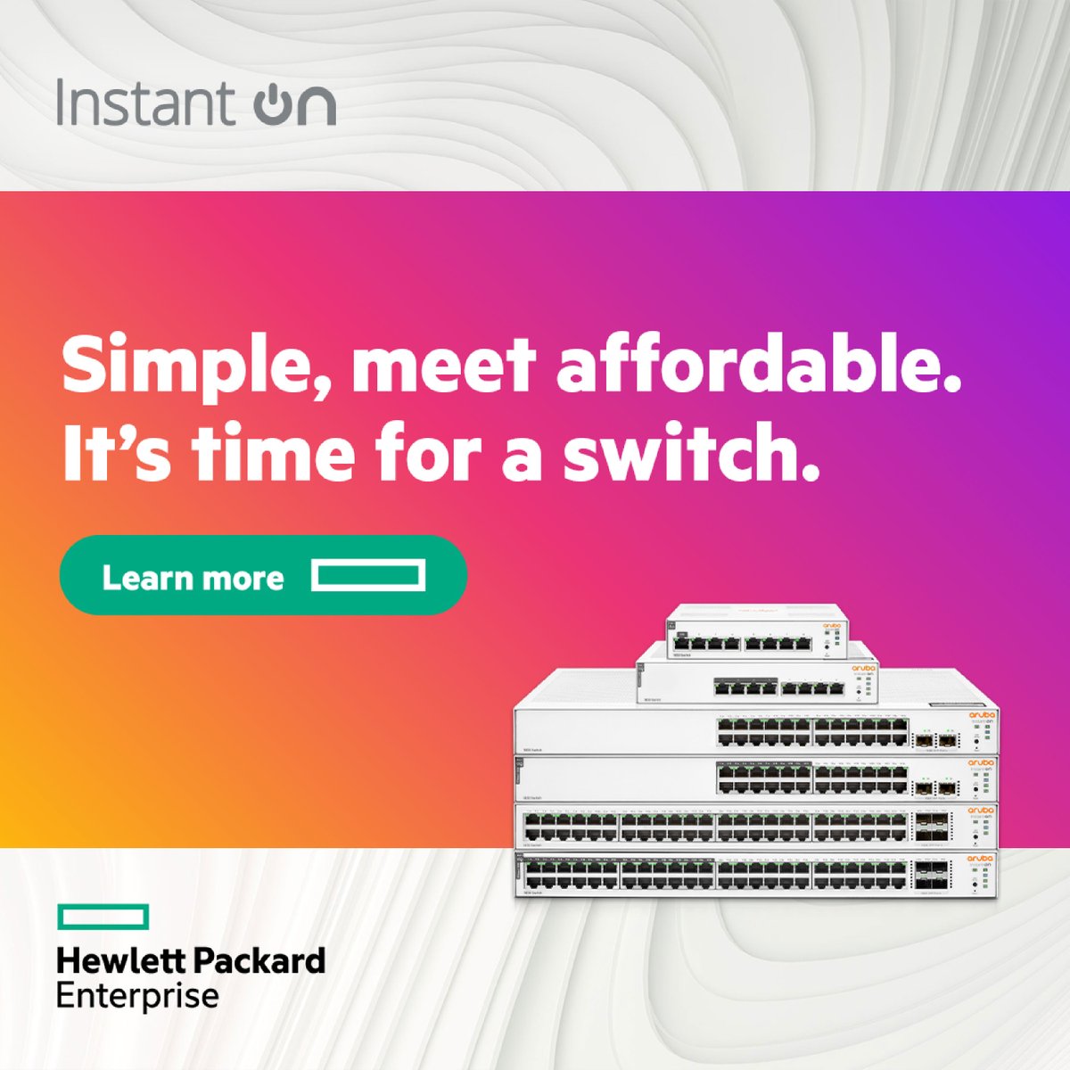 HPE_Aruba_NETW's tweet image. Are you looking for cost-effective ways to provide high-speed and reliable connections to wired devices like access points, IP cameras, printers, and more? Get to know #HPENetworkingInstantOn Switch Series 1830. Learn more. #HPEArubaNetworking hpe.to/6012qCEjA