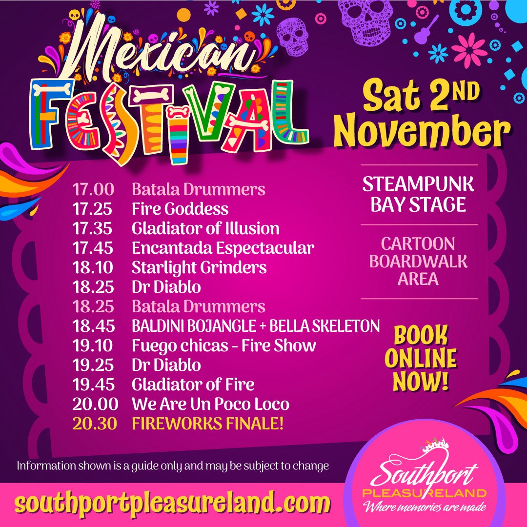 🎉 Just ONE MORE SLEEP, amigos!

Get ready for a fiesta like no other. The 𝕸𝖊𝖝𝖎𝖈𝖆𝖓 𝕱𝖊𝖘𝖙𝖎𝖛𝖆𝖑 is almost here 🌹💀🇲🇽 Prepare yourself to celebrate in style and make unforgettable memories!