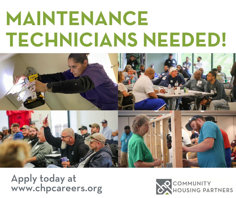 CHP is looking for maintenance technicians to join our team across Virginia. 

We have job openings in the following areas: 
Blacksburg, VA
Christiansburg, VA
Lexington, VA
Pulaski, VA
South Hill, VA

For more information and to apply, visit buff.ly/49CF4Gi!