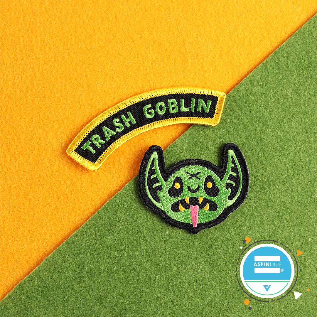 AspinlineUK's tweet photo. Trash Goblin Embroidered Patches

#Aspinline #embroidered #embroideredpatch #embroidery #patchgame #patchgamestrong #patchaddict #patchoftheday #patchwork #patchmaker #patchcollection #patchescustom #custompatches #patchstyle #patchdesign #patchdesigner https://t.co/Hhse1tgo3Y