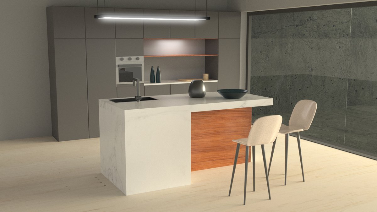 Rendering di una cucina