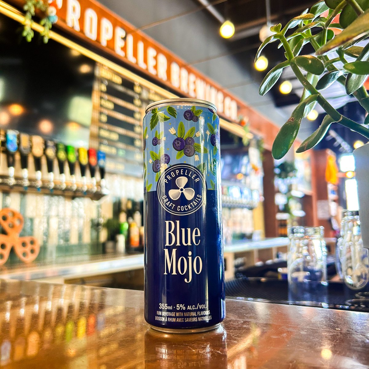 PropellerBeer's tweet photo. ๐ Announcing Blue Mojo in a new slim 355ml can format! This twist on a classic mojito combines East Coast rum, Nova Scotia blueberry juice, lemon, and mint for a refreshing, tart, and subtly sweet taste.
#BlueMojo #PropellerCraftCocktails #NewRelease #DrinkPropeller https://t.co/yiAtwlhwCX