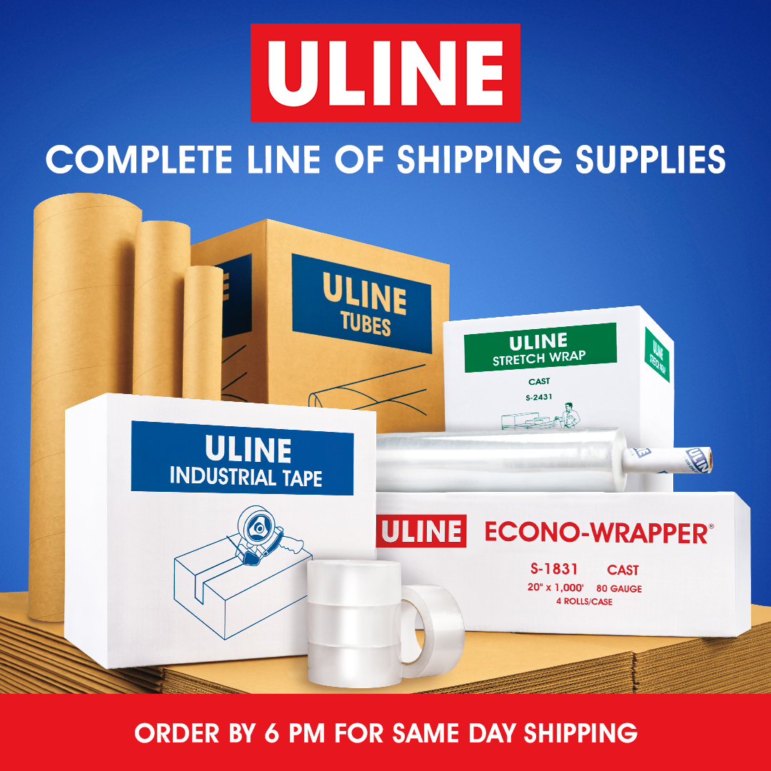 Uline brand products combine the best quality with the best value. Rely on Uline for all your shipping supply needs. uline.com