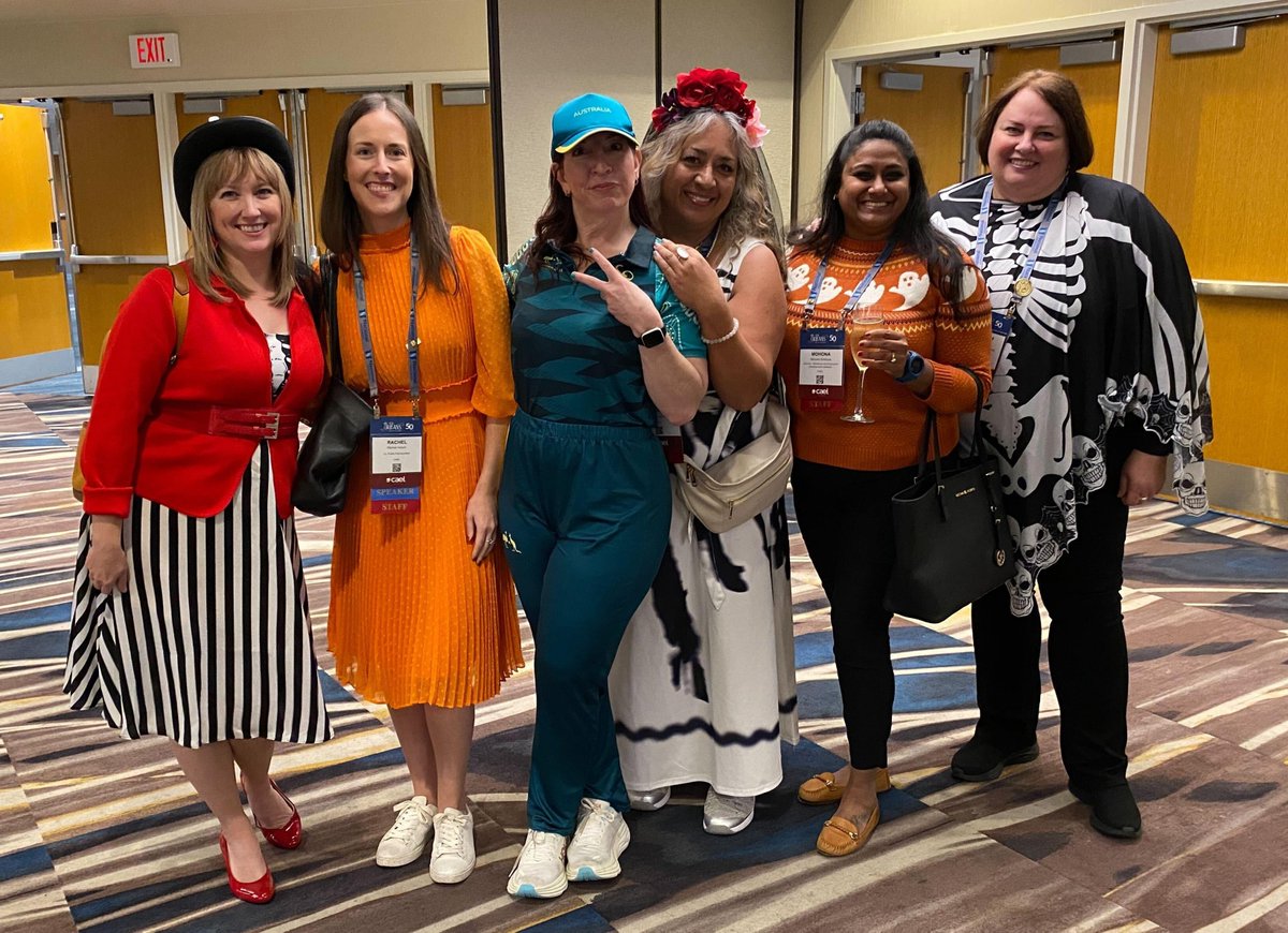 CAELnews's tweet photo. ๐ Our Halloween Happy Hour Reception at the 2024 Annual CAEL Conference was a spooktacular success! Attendees joined us to celebrate CAEL's 50th anniversary with costumes and connections. ๐ป #CaelConf https://t.co/9bxegRS3hw