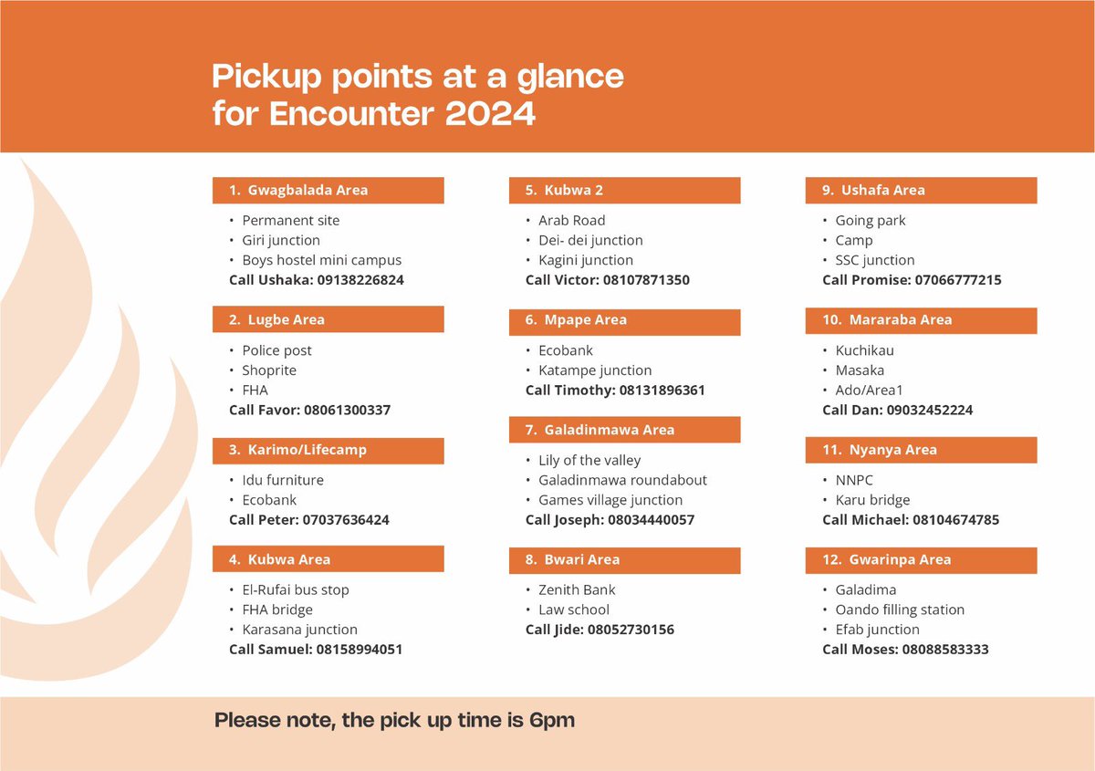 adewalefajana's tweet photo. Today for me is all about #Encounter2024 at @TransformersNG @ttcinushafa but first let me show you how to get free transportation to and fro from any part of Abuja!

@RevSamOye @BidemiOlaoba @SteveCrownmusic @getsegun @manusakpanke and many others are ministering TONIGHT🔥🔥🔥 https://t.co/5NPPRoPzBH