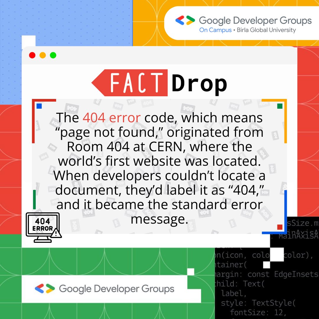 gdg_bgu's tweet photo. Weekly Fact Drop!

#google #gdg #techfacts https://t.co/Vkvrl02nO4