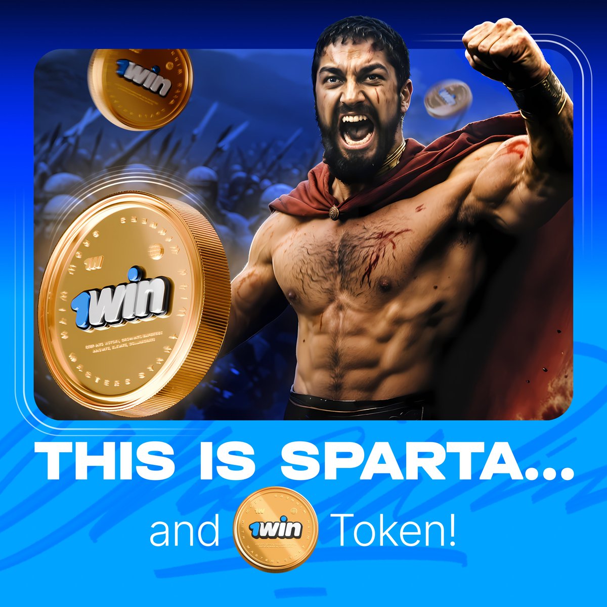 This is SPARTA and 1win Token!

Community is the heart of our project. We value every voice!

Let's chat about your favorite 1win Token mechanics and events👇