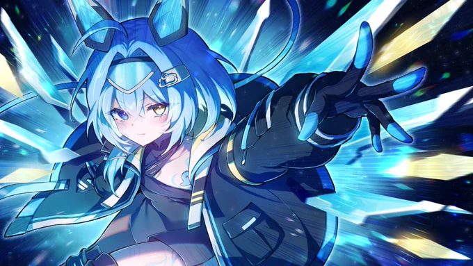 海外Vのsayuさんのイラストまた描かせていただきました～4枚並べるとイイ感じ 