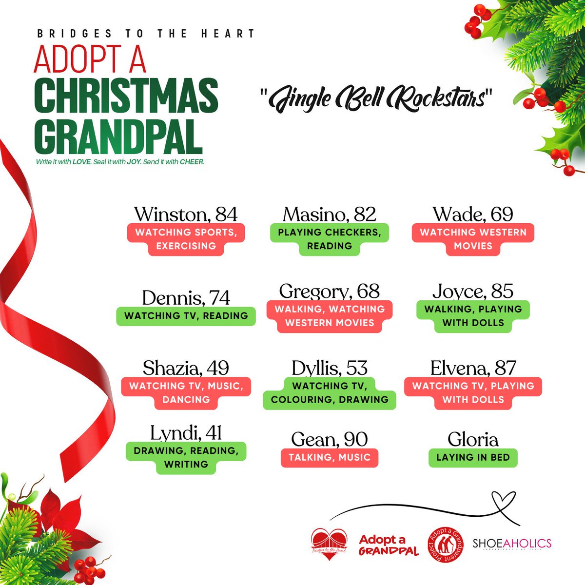 _TeamBridges's tweet photo. Ready? Set. Write!🎄📝 ❤️
➡️ meet your 2024 grandpals🥺
 
Check us out on IG and FB for more details @bridgestotheheart 🫶🏽 https://t.co/OZ1yAy58vf