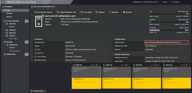 mehmethakancan's tweet photo. the ESXi-Arm team has just released a brand new version of the popular ESXi-Arm Fling (v2.0), which is now based on ESXi 8.x codebase and specifically using the latest ESXi-x86 8.0 Update 3b release! This is a very exciting update, as the original... https://t.co/KbmVwjcJ6y https://t.co/hZjtmNWJxi