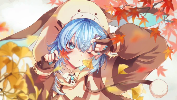 海外Vのsayuさんのイラストまた描かせていただきました～4枚並べるとイイ感じ 