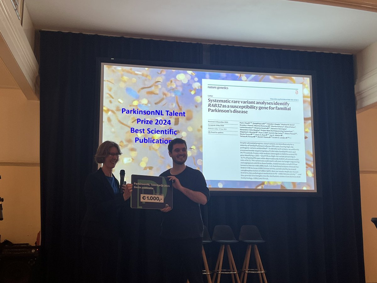 DPSConference24's tweet image. Of course @ParkinsonNL_ also hand out their annual best thesis and best article awards 🎉🎉, well done to both winners! #Parkinsonsdisease #greatjob
