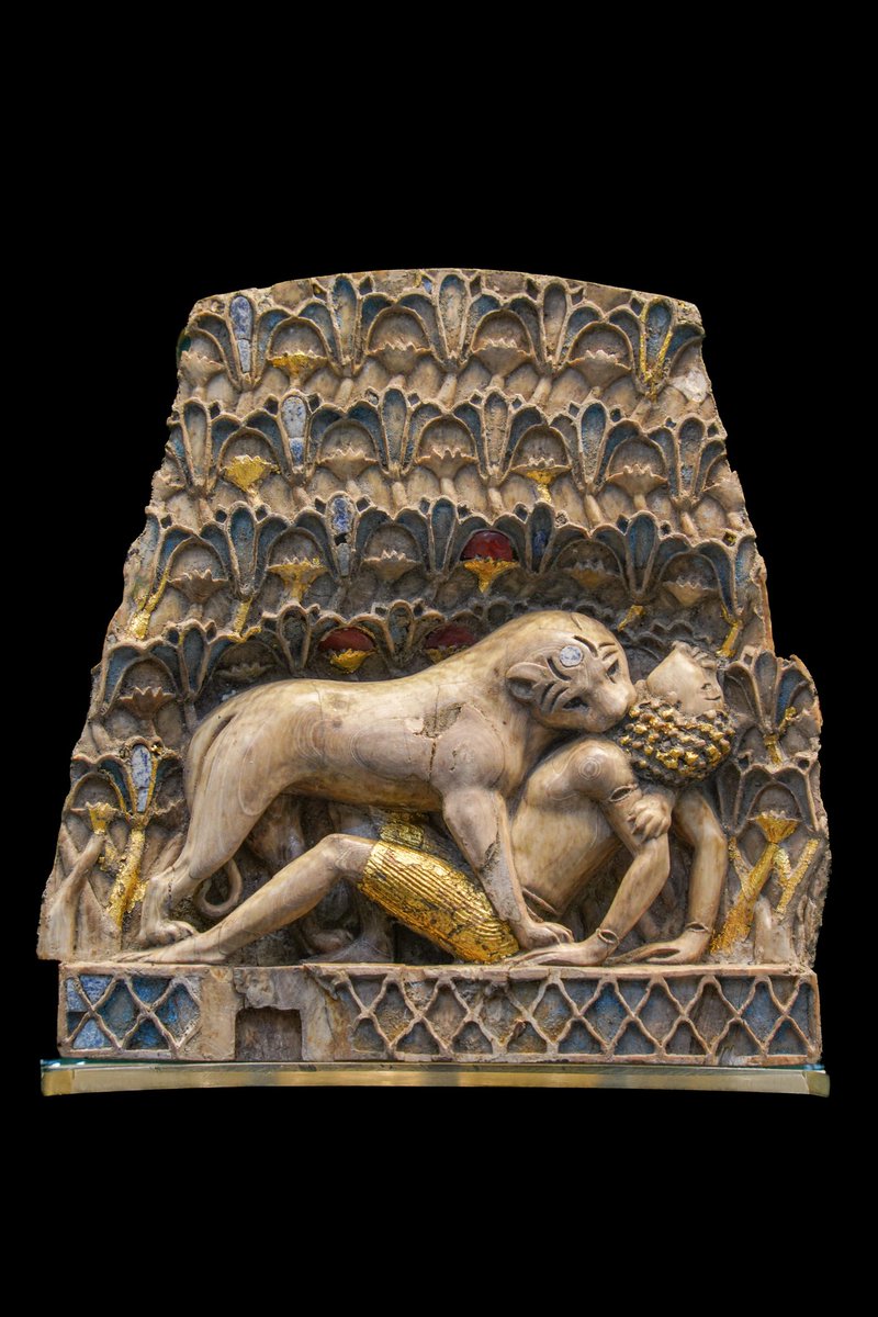 menavisualss's tweet photo. Lioness Devouring a Man, Phoenician Ivory Panel, c. 9th-8th century BCE. From the palace of Ashurnasirpal II, Nimrud, northern Mesopotamia, Iraq. https://t.co/cQgAoLvjWg