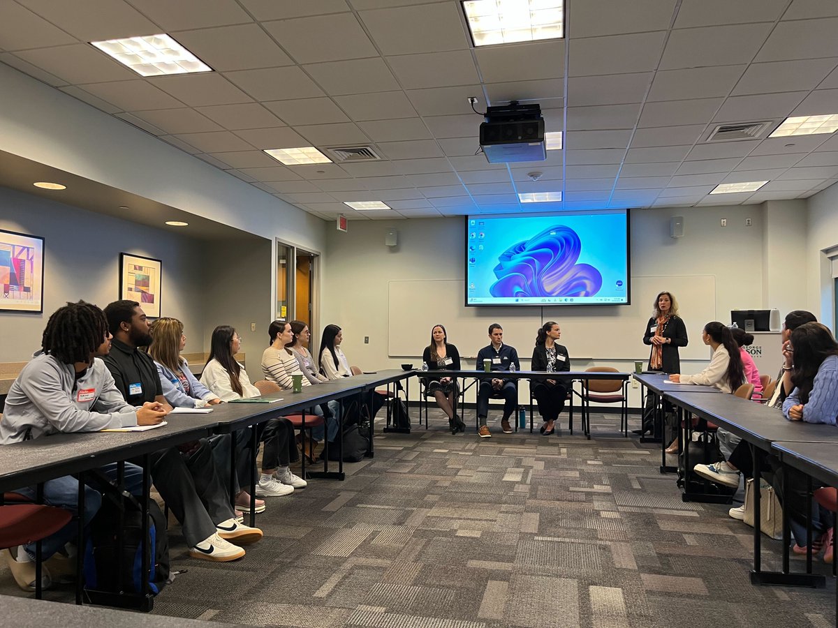 W2Comm's tweet photo. What an enriching experience at @GeorgeMasonU’s Annual Communication Career Forum! We were honored to join a dynamic panel, sharing career insights, discussing the latest industry trends and connecting with talented students. Thank you #MasonCOMM! https://t.co/HmfpvkHChX