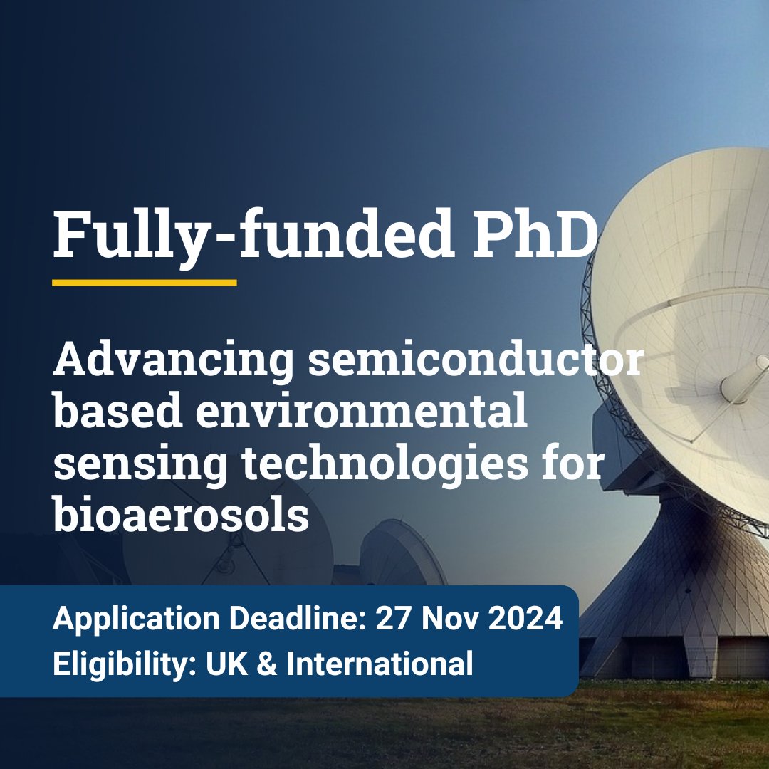 🔬 Join the Future of Biodetection Technologies at Cranfield University! 🌱

Be part of something transformative! Cranfield University is offering a fully-funded PhD as part of the new Research England Future Biodetection Technologies Hub. 

Apply now: bit.ly/3NLaSA9