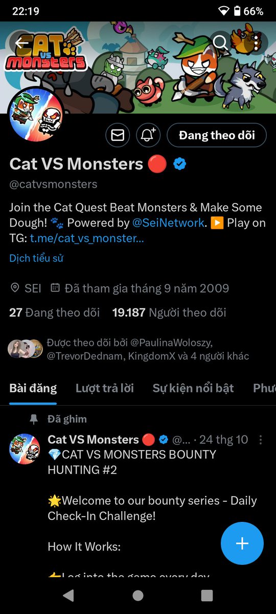 RandiProhaska's tweet photo. I just joined the battle in Cat vs Monster on Telegram! Play now and support your side! @catvsmonsters @SeiNetwork @JamboTechnology https://t.co/BHcEqiRiQQ