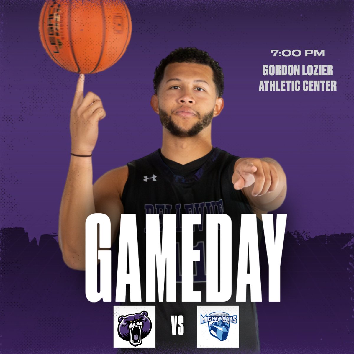🏀GAMEDAY🏀

BU Classic 

Bellevue
🆚
Oakland City

🕖 – 7:00 PM
📍 – Bellevue, Neb.
🏟️ - Gordon Lozier Athletic Center 
📊 - t.ly/_k_al 
📺 -  youtube.com/@BellevueBruin… 

#NAIAMBBhoops #BUBruins #Gameday
