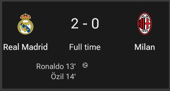 SpiritOfRM's tweet photo. Last time,Real Madrid Faced AC Milan in UCL in Santiago Bernabeu. 

#RealMadrid #ACMilan #UCL #SpiritofRM #Ronaldo #Ozil https://t.co/rBw7126qXZ
