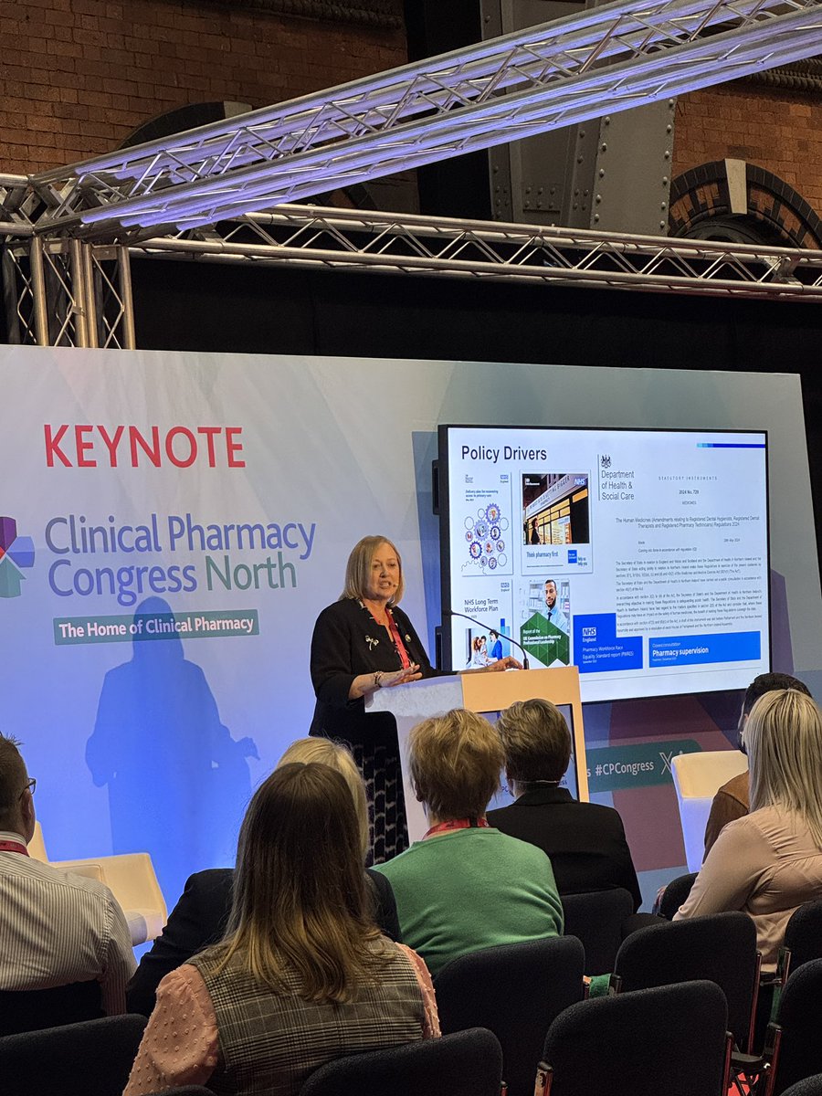 wasimbaqir's tweet photo. ‘Pharmacy is in the privileged position to have two fantastic professions working synergistically’ - great and passionate presentation from the fab @liz_fidler
#OnePharmacy https://t.co/aYMpY4DyiU