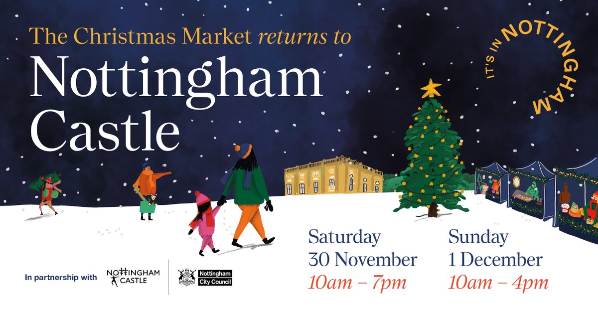 🎄✨ £1 tickets for the magical Christmas Market @nottmcastle go on sale tomorrow! 🎟️ Don’t miss festive fun, unique stalls, &amp; holiday cheer with It’s in Nottingham bringing more great events to the city! 🌟