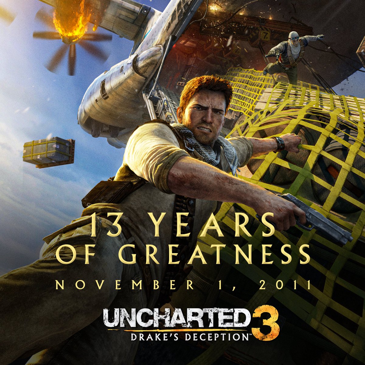 NaughtyDogInfo's tweet image. 13 years ago, UNCHARTED 3 launched on the PlayStation 3.