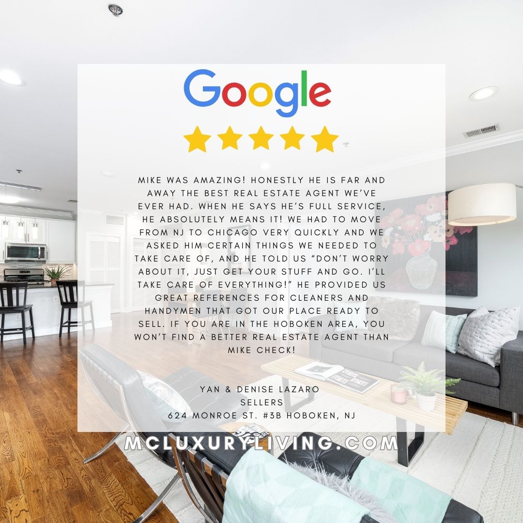 AgentMikeCheck's tweet image. ✨Another 5-Star Review for MC Luxury Living/Michael Check💎624 MONROE ST. #3B Hoboken, NJ💎
Thank you, Yan and Denise, for trusting me not once, but twice, with your home. It’s been a wonderful experience, and I’m truly grateful for the opportunity to be a part of your journey.