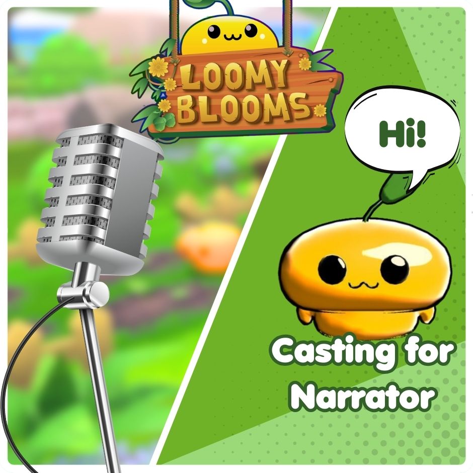 ‼️Paid #voiceacting role‼️

-Casting one voice actor for narration role for #indiegame <a href="/LoomyBlooms/">LoomyBlooms</a> 
-Demo reel drop  
-Closes: November 7th 8am EST (Must be able to record by November 9th)  
-This is a small role paid by line (2$ per line)