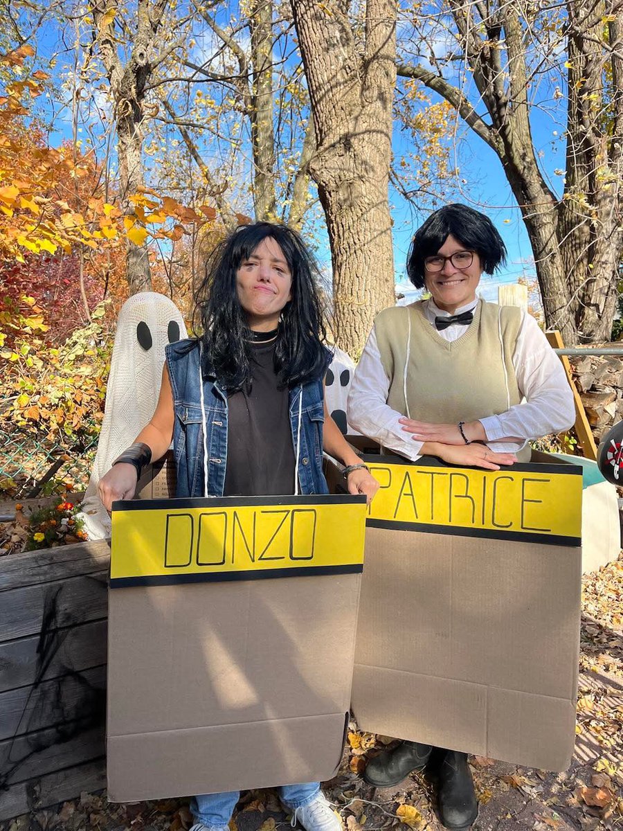 MathildeLaurier's tweet image. Notre hommage à @AncienMaigre pour l’Halloween!