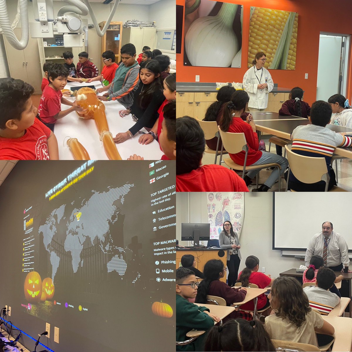 MaevaRich's tweet image. This week, over 300 of our 5th grade students went on an incredible early college awareness tour—and they rocked it! They explored radiology labs, toured an impressive industrial kitchen, and got an up-close look at the athletics facilities. From manufacturing and cybersecurity…