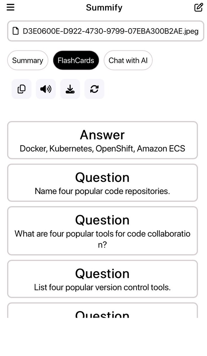 dan_22099's tweet image. Summify Team:
Me
Muiz
Seyi
MaryJane
Marcel

App Link: summify-beryl.vercel.app
