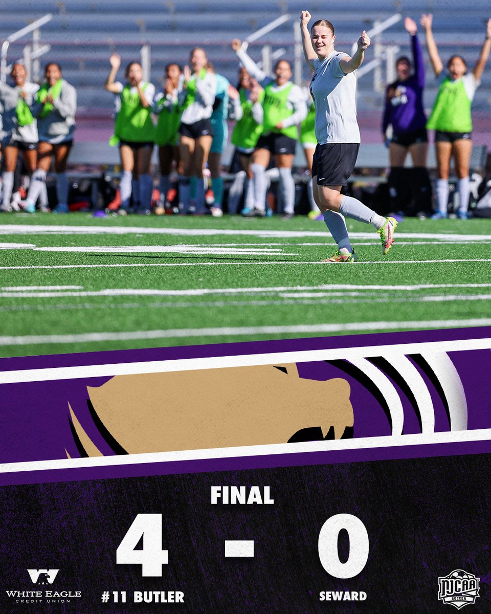 On to the semifinals!

<a href="/BCC_Soccer/">Butler Soccer</a> takes down Seward 4-0 at home! Grizzlies await the winner of Dodge/Hutch for a semifinal match on Thursday at 1 in El Dorado

#RoarGrizz🐻