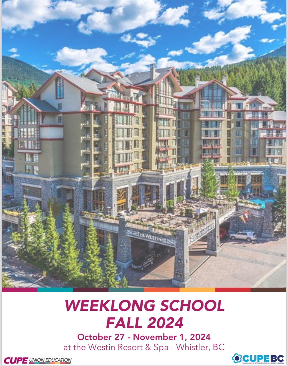 CUPE_2010's tweet photo. Thank you @cupenat and @CUPEBC for letting us showcase our amazing municipality by having the Fall Weeklong School here in Whistler. We hope everyone had as much fun as we did! ✊ https://t.co/C2LXErw2If