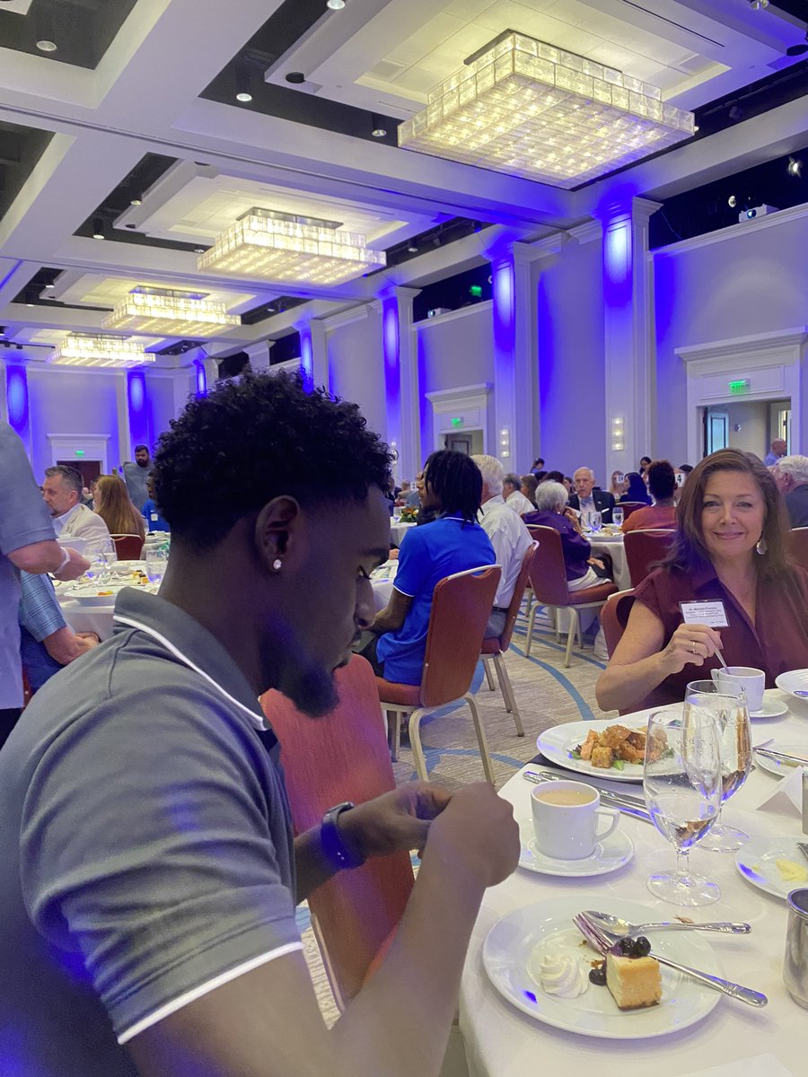Amazing time at the scholarship luncheon with our captain Jahvanie Hammond (aka Guava).  Special place Florida Gulf Coast University special people… 🙏❤️🦅