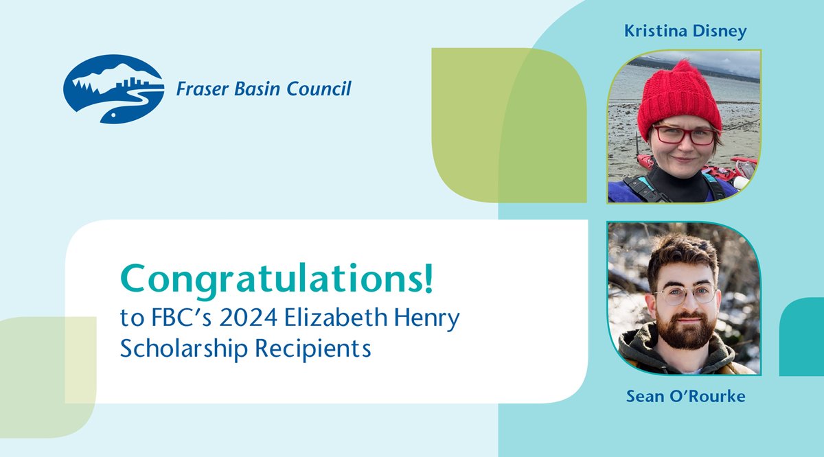 Congratulations to Kristina Disney and Sean O’Rourke, recipients of the 2024 Elizabeth Henry Scholarship for Communities and Environmental Health! See the collaborative research projects they have underway: bit.ly/EHScholarshipR…

Next call for applications is in early 2025! 🖋