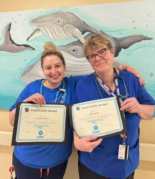 SickKidsNews's tweet photo. SickKids' Caring Safely team spent Patient Safety Week visiting units to review safety data, celebrating successes – we call them "good catches" – and speaking to families about what matters to them.

Thank you to SickKids staff for prioritizing safety year-round! https://t.co/72tnnno03m