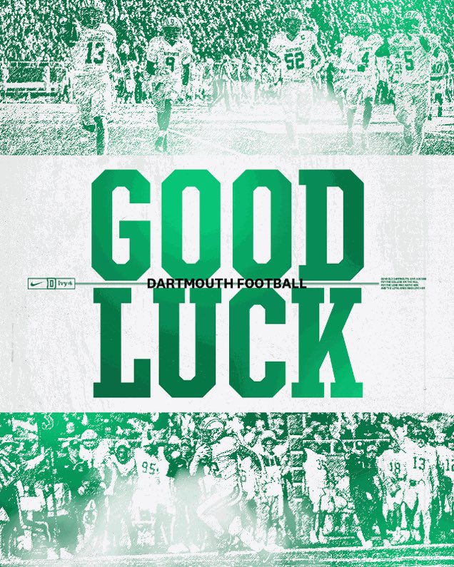 Thanks <a href="/coachirishodea/">Danny O'Dea</a> and <a href="/DartmouthFTBL/">Dartmouth Football</a> for the good luck today!!!